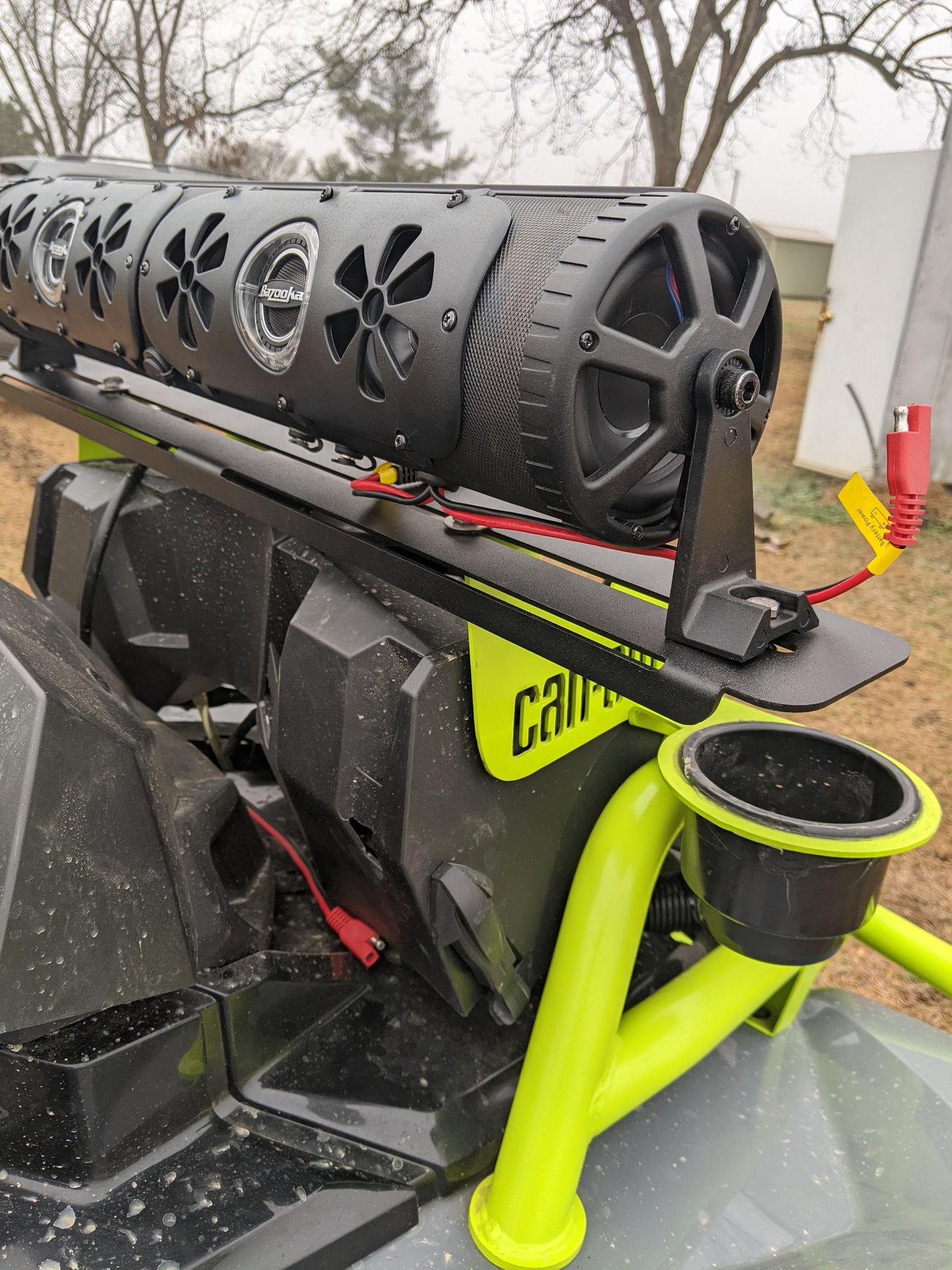 Hozlyblogors Pair Of Light Bar / Sound Bar Mounts For Can Am Outlander XMR 14"