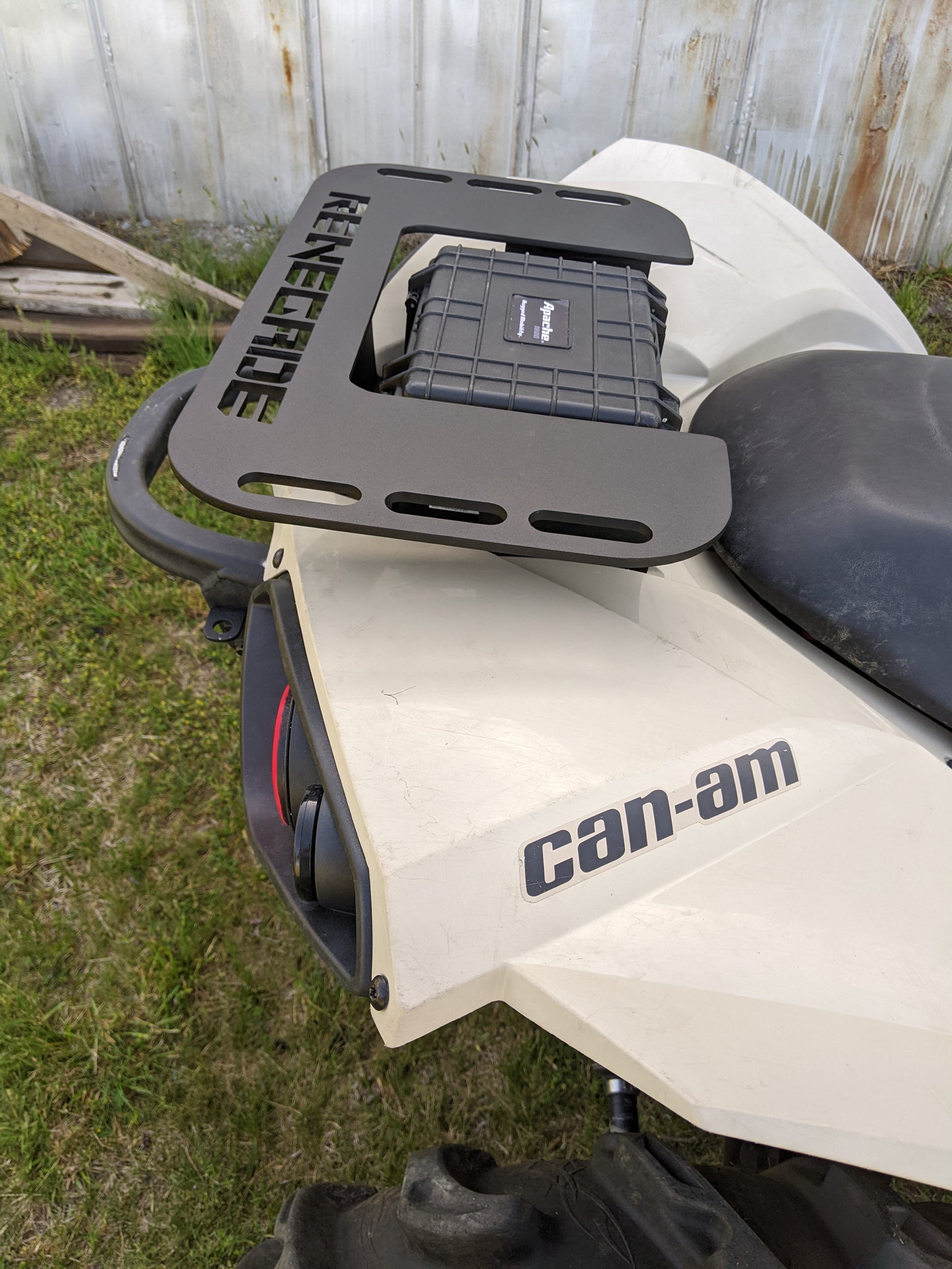 Can Am Outlander Rear Rack CAN AM RENEGADE REAR COOLER RACK WITH STORAGE BOX – Sableweld